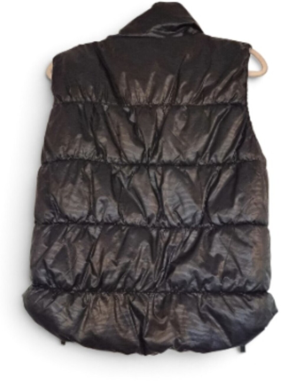 Betsey Johnson Black Quilted Puffer Vest- Size Small - Picture 4 of 12